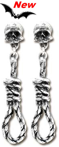 Hang Mans Noose Earrings, by Alchemy Gothic